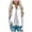 AG506# White, variant on ZXLBBD Women Pocket Zipper Solid Color Jacket Plus Size Sleeveless Lapel Vest Coat Casual Outdoor Comfort Daily Wear