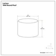 thumbnail image 4 of Simpli Home Larissa Boho Round Braided Pouf in Natural and Maroon Jute, 4 of 5