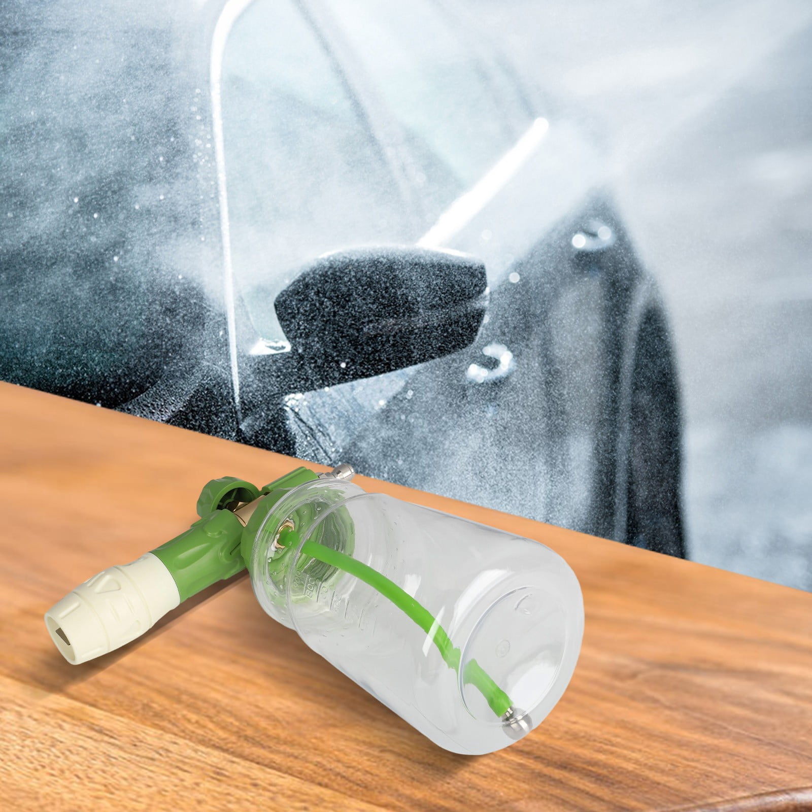 yaaqii 1000ml Handheld Foam Watering Can Sprayer High Pressure Car Wash Spray Bottle