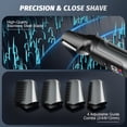 thumbnail image 4 of Arenviy Electric Body Trimmer for Men, No-Nick Pubic Hair Trimmer, Groin & Ball Shaver with 4 Combs, IPX6 Waterproof Body Groomer, Back Shaver for Men, LCD Display, LED Light & USB Rechargeable, 4 of 9