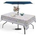 thumbnail image 6 of Outdoor Tablecloth with Umbrella Hole 60" x 84" Waterproof Zipper Table Cloth for Patio Table - Ideal for Picnics, Camping, and Yard Use, 6 of 6