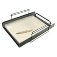 thumbnail image 3 of Artistic ART20002 Urban Collection 10 in. x 13.75 in. x 3.5 in. 1 Section Letter Size Files Punched Metal Letter Tray - Black, 3 of 4