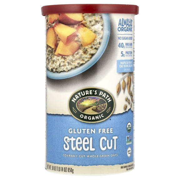 Nature's Path Organic Gluten Free Steel Cut Oatmeal 30oz Canister