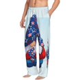 thumbnail image 2 of Balery Cute Gnomes in USA1 print Men's Pajama Pants,Ultra Lightweight Pjs,Lounge Pant-Medium, 2 of 9