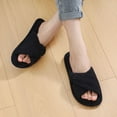 thumbnail image 6 of Ecetana Womens House Slippers Cross Band Open Toe Comfortable Home Shoes, 6 of 6