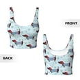 thumbnail image 5 of Lsque Dachshund Dog Puppy Printed Women'S Sports Bra, Compression, Moisture Wicking, High-Impact Sports Bra For Women,Supportive sports bra-Small, 5 of 9