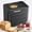 Black, variant on SHOUFTW 20-in-1 2LB Automatic Bread Maker Machine with 3 Loaf Sizes, 3 Crust Colors, 12H Timer and Nonstick Pan, Silver