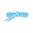 thumbnail image 2 of INSPIRE CHIC Two Color Checkered Flat Shoelaces Plaid Shoe Laces for Sneaker 1 Pair Blue and White 160cm/63", 2 of 4