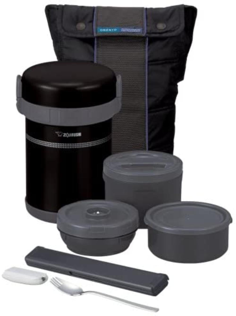 Details about   ZOJIRUSHI Vacuum Thermos Insulated Lunch box Bento Food Container SL-GH18-BA 