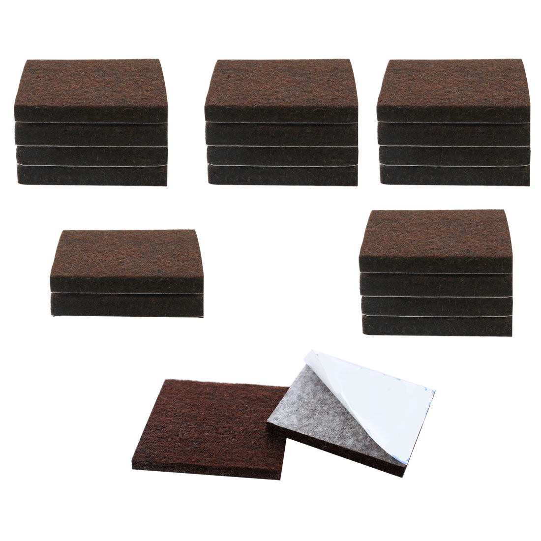 20pcs Felt Furniture Pads Square 1 3/4" Floor Protector for Table Chair