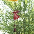thumbnail image 6 of Llooptying 32 cm Pink Iron Angel Wind Chime, Bells and Star Ornament, 6 of 7