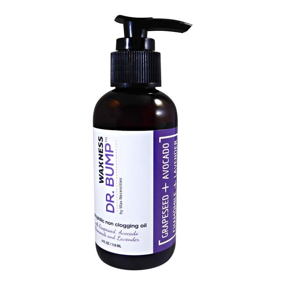 Waxness Dr. Bump Aceite hidrofílico concentrado que no obstruye con semilla de uva, aguacate, manzanilla y lavanda, 4 onzas