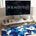 thumbnail image 3 of Gaming Laptop Mouse Pad,Blue White Big Desk Pads PC Keyboard Waterproof and Non-Slip 31.5 x 15.7inches 3mm Thick XL,XXL Rubber Table Mat,Spotted Dog Mouse Pads, 3 of 6