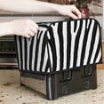 thumbnail image 7 of Honeii Zebra Print 4 slice Toaster Cover, Two Slice Toaster Dust-proof Cover For Kitchen Small Appliance and Fingerprint Protection, 7 of 7