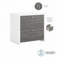thumbnail image 7 of Bush Business Furniture Furniture Echo 2 Drawer Lateral File Cabinet in Pure White and Modern Gray, 7 of 7