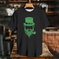 thumbnail image 5 of Yopmin Men's St Patrick's Day T-Shirt Irish Leprechaun Short Sleeve Loose Fit Crewneck Cotton Graphic Tee for Streetwear, 5 of 7