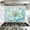 Color 4, variant on Kitchen Backsplash Peel and Stick Wall Murals Blue Abstract Teal Watercolor Spring Flower Floral Large Petals 35.4"W x 23.6"H, Oil Proof Removable Vinyl Wallpaper for Fireplace & Behind Stove