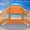 Orange, variant on UNICAMPER Beach Tent 3 Person Sun Shelter UPF 50+ with Extended Waterproof Pe Floor & 3 Mesh Roll Up Windows Fits, Portable Beach Shade Easy Setup for Outdoor Camping, Indoor, Fishing, Yard. (Green)