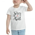thumbnail image 3 of I'm Sassy Like My Aunt Cute Toddler T-Shirts for Boys Girls (White, Youth S), 3 of 5