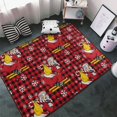 thumbnail image 3 of Shaggy Area Rug, Vintage Santa Skiing Red Plaid Rugs for Living Room Bedroom Non Slip Door Mat Indoor Carpet Machine Washable Nursery Home Decor Floor Mats for Entryway 60x39in, 3 of 5