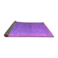 thumbnail image 2 of Ahgly Company Indoor Square Abstract Purple Modern Area Rugs, 3' Square, 2 of 4