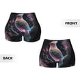thumbnail image 3 of Sikiie Bird 3 Print Workout Shorts Women Scrunch Butt Gym Shorts Seamless High Waist Tummy Control Yoga Biker Athletic Shorts, 3 of 5