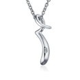 thumbnail image 2 of Bling Jewelry Womens P - Script Letter Alphabet Initial Pendant Necklace .925 Sterling Silver 18 Inch, 2 of 2
