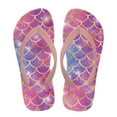 thumbnail image 2 of Psesaysky Purple Shiny Mermaid Print Flip Flops Girls Sandals Boys Unisex Summer Beach Non Slip Little/Big Kid Outdoor & Intdoor Size 11, 2 of 7