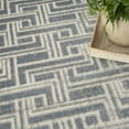thumbnail image 6 of Nourison Serenity Home Geometric Blue Ivory 7'10" x 9'10" Area Rug (8x10), 6 of 8