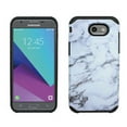 thumbnail image 4 of Value Pack + for 5.5" Samsung Galaxy J7 Prime On Nxt On7 Prime Case Phone Case Shock proof Edges Designed Hard Back Layers Bumper Slim Cover Granite White, 4 of 4