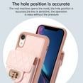 thumbnail image 6 of Nalacover Crossbody Wallet Case for iPhone XR, [6 Card Slots] Leather Purse Phone Case Luxury Buckle Closure Card Holder Shoulder Strap Handbag Case Women For iPhone XR, Pink, 6 of 11