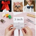thumbnail image 5 of 5 Sizes Bow Templates for Bow Making Acrylic Ribbon Bow Maker Boards with 5Pcs Alligator Hair Clip DIY Bowknot Making Tool for Ribbon Wreaths Hair Decor, 5 of 7