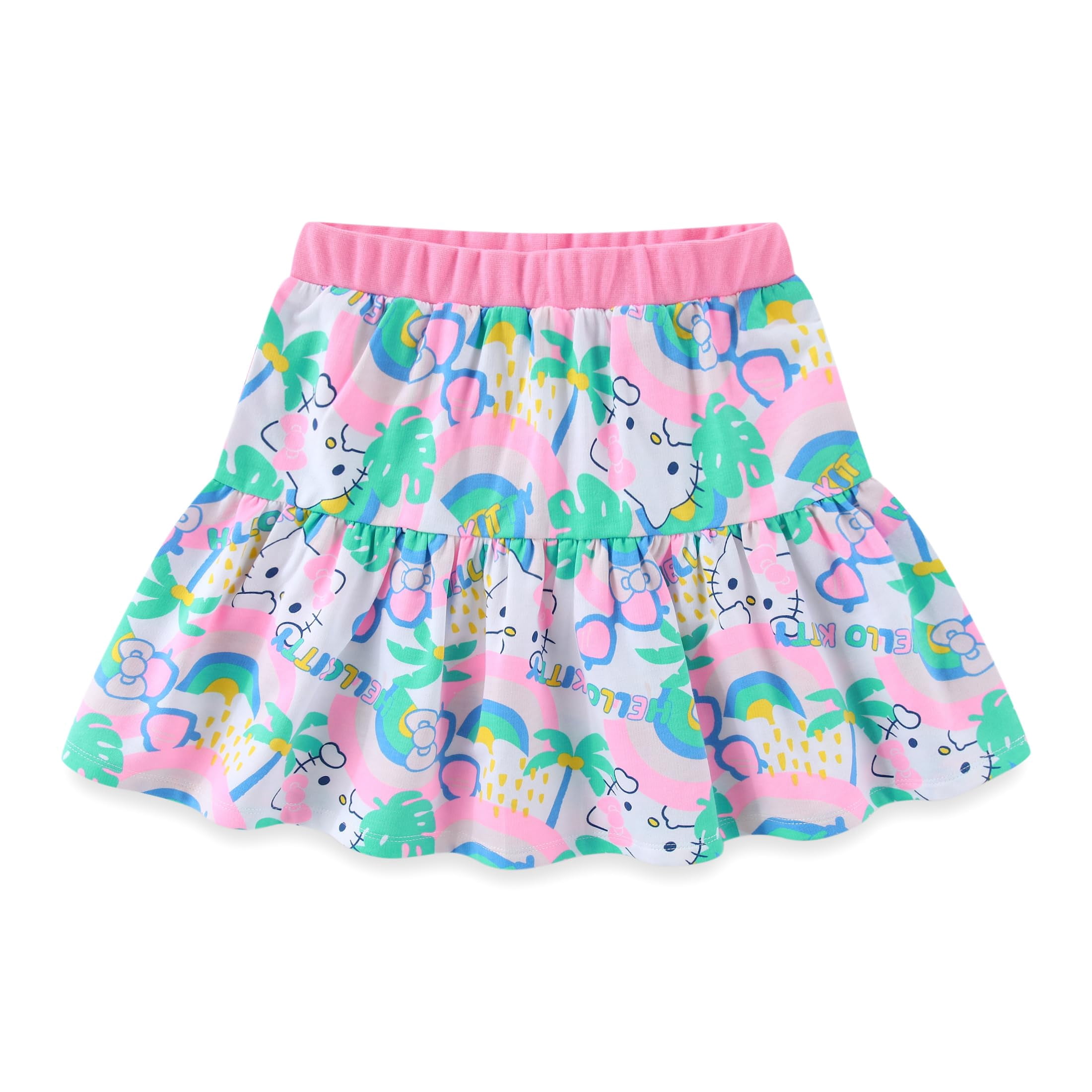 Hello Kitty Sanrio Short Sleeve Shirt and Skirt Set (Girls), 2 Piece Set, Sizes 4-10