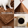 thumbnail image 5 of IR Imperial Rooms Fleece Bed Throw Blanket, Plush, Travel and Couch Fuzzy, Cozy Washable Ultrasoft Throw Size Coffee, 5 of 14