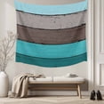 thumbnail image 5 of Aqua Grey Tapestry for Bedroom Wall Hanging Tapestry, Vintage Stripe Farmhouse Wood Grain Ombre Ceiling Backdrop Tapestries Poster Blanket Wall Decor for Teens Room Living Room Dorm 51" x 59", 5 of 8