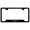 Black, variant on Infiniti QX50 Laser Etched Logo Cut-Out License Plate Frame (Chrome)