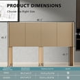 thumbnail image 5 of Barara King Modern Farmhouse Wood Headboard 80.2 Inches Wide, Wingback Fluted Panel, Wall Mounted, Natural Oak, 5 of 10