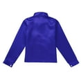 thumbnail image 4 of Moggemol Kids Boys Long Sleeve Shiny Sequins Shirts Latin Jazz Dancewear Stage Performance Dance Blue 140, 4 of 7