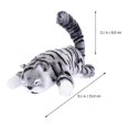 thumbnail image 4 of Grey Plush Cat Doll Tumbling Interactive Toy For Kids And Cat Lovers Perfect For Indoor Play 1Pack, 4 of 4