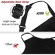 thumbnail image 2 of 4-piece chef's apron, black apron with 2 pockets, men's and women's, 2 of 5