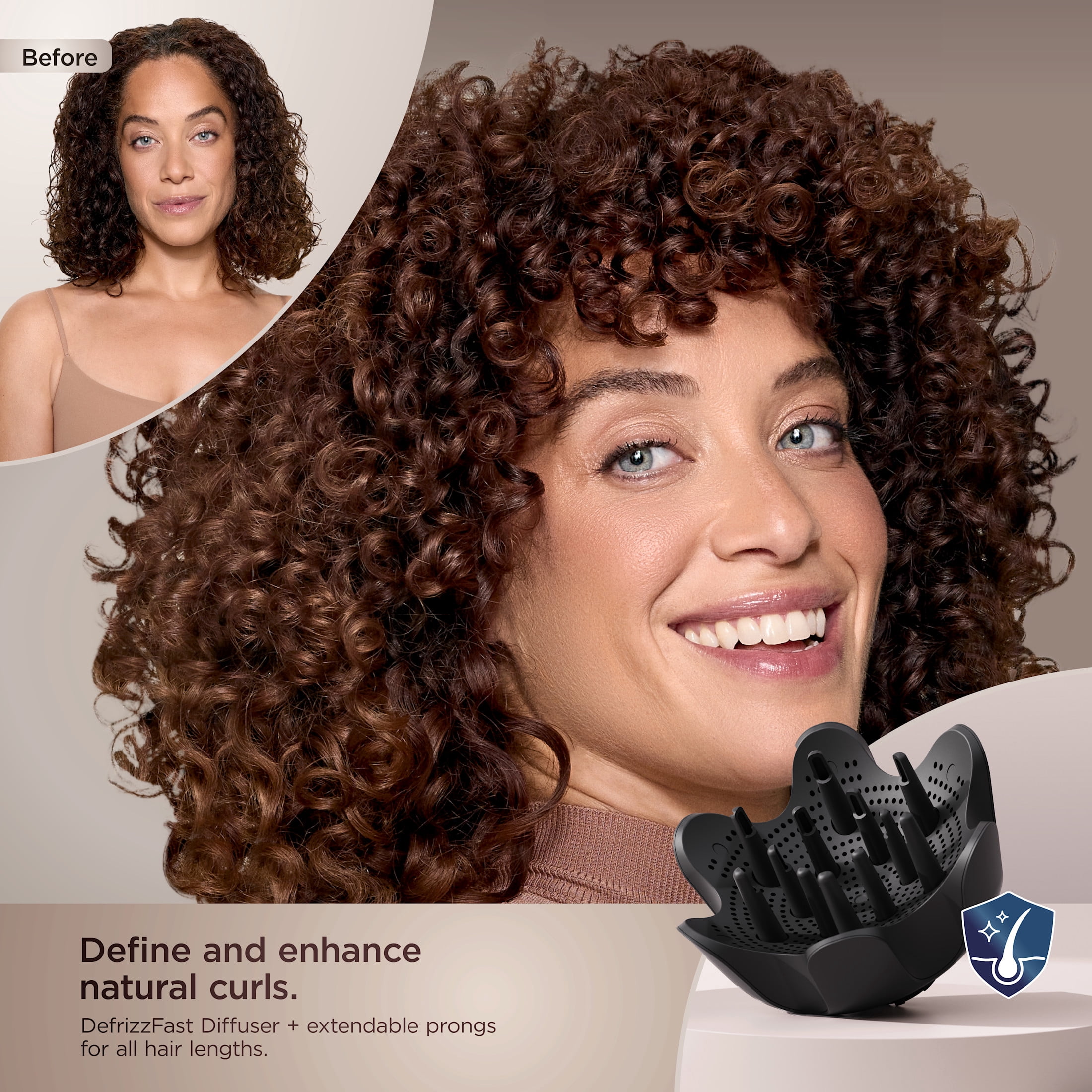 Shark SpeedStyle Pro Hair Dryer, Scalp Shield, IQ Speed, Curly & Coily Hair, No Heat Damage, HD732 Black