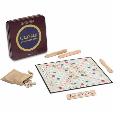 Scrabble Board Game Nostalgia Edition Game Tin (Best Scrabble Word Finder App)