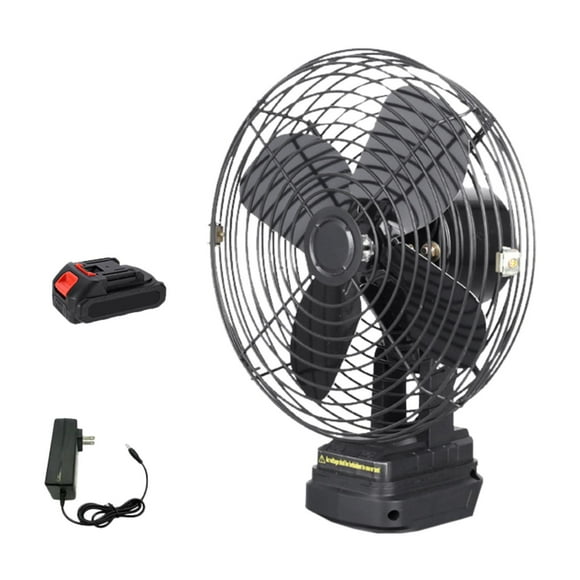 Ventilador de camping de pie con 2 velocidades, portátil, para dormir, pescar y patio. 5 secciones