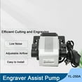 thumbnail image 3 of ECUTEE 30L/Min Air Assist Pump Air Compressor for Engraving Machine Adjustable Speed Low Noise Low Vibration Stable Output Upgraded and Cutting Machine Accessory, 3 of 9