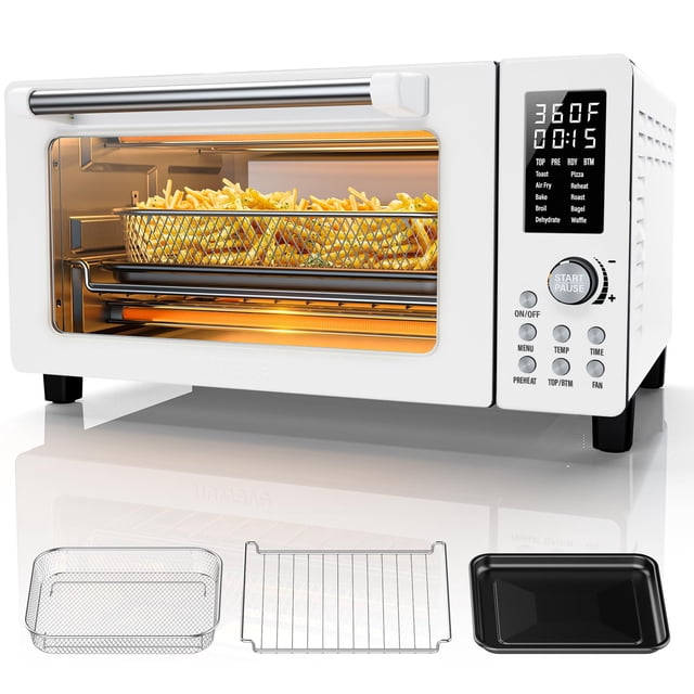 Friteuse à Air Chaud Four Grille-Pain Combo Nuwave Bravo Pro 21 L Crème