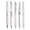 White, variant on 5 Count Blue Transparent Pastel Gel Ink Pens Set 0.5mm Fine Point Retractable Black Ink Click Gel Pens Aesthetic Journaling Writing Pens Nurse Office Supplies
