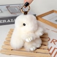 thumbnail image 1 of TopLLC Rabbit Costume Cute Rabbit Pendant Car Keychain Bag Accessories Soft Rabbit Velvet Ball Pendant Handmade Soft Rabbit Velvet Ball Pendant, 1 of 4