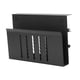 thumbnail image 5 of Soporte para ordenador portátil debajo del escritorio, organizador de almacenamiento lateral, abrazadera de aleación de aluminio en estante de escrito Negro, 5 of 9
