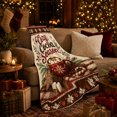 thumbnail image 3 of Cocoa Season Mug Text in Festive Winter Style for Cocoa Lovers, Marshmallow Candy Cane Scene, Warm Flannel Blanket for Living Room and Reading Nook, Christmas Gift, Cocoa Home Decor, 3 of 9