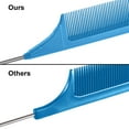 thumbnail image 4 of 3 Peignes Queue de Rat en Acier, Fibre de Carbone, Résistants à la Chaleur, avec Queue d'Épingle en Acier Inoxydable (Bleu), 4 of 6